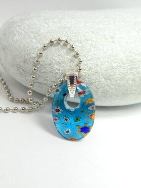 Millefiori component pendant